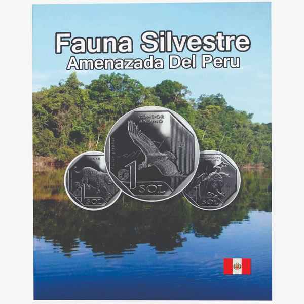 Álbum para moedas Peru Fauna Silvestre