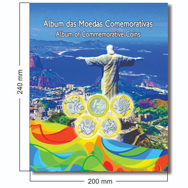 Álbum para moedas das Olimpíadas Rio 2016