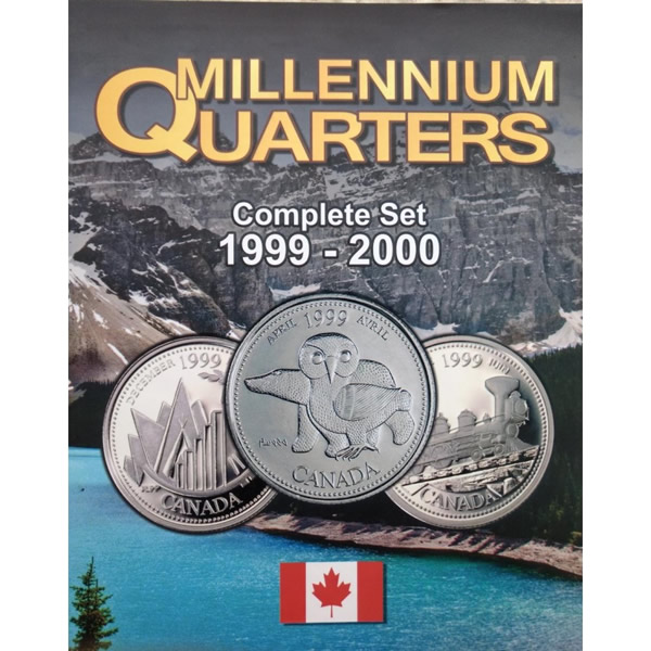 Álbum para moedas do Canada Serie Millenium 1999 - 2000