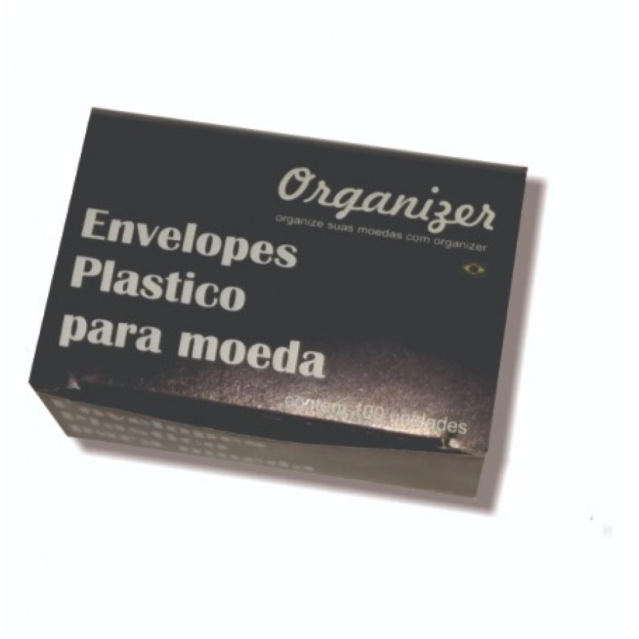 Envelope plástico para moeda - individuais