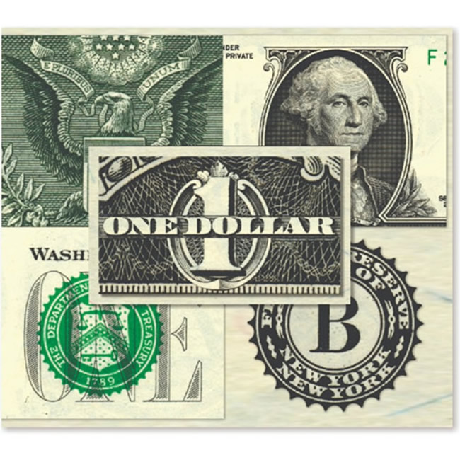 Folder para cédula de 1 Dólar