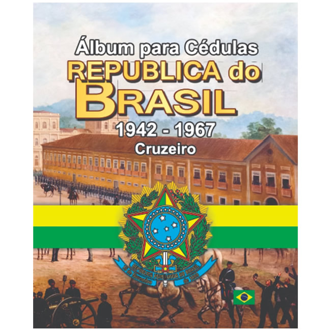 Álbum para cédulas 1942 - 1967 volume 1 Republica do Brasil