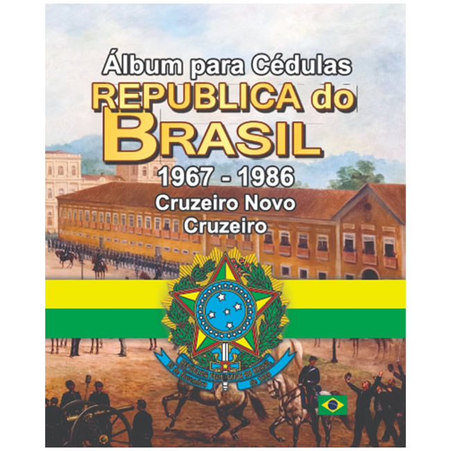 Álbum para cédulas 1967 - 1986 volume 2 Republica do Brasil