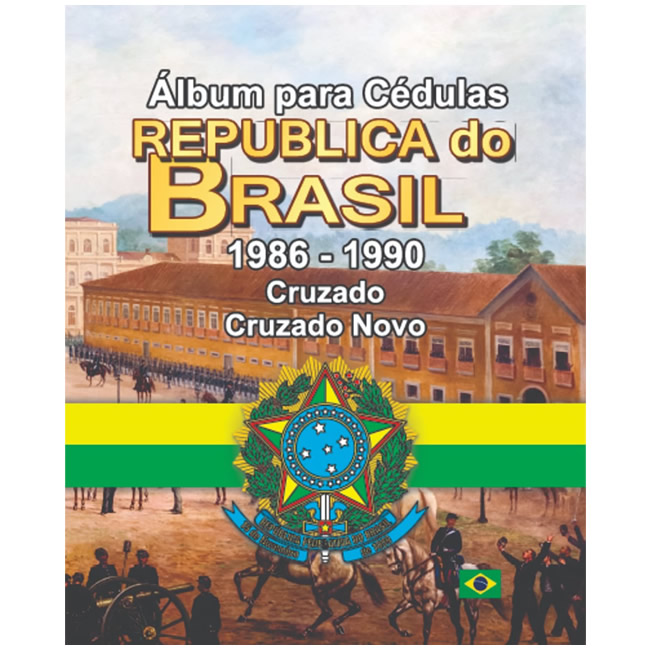 Álbum para cédulas 1986 - 1990 volume 3 Republica do Brasil