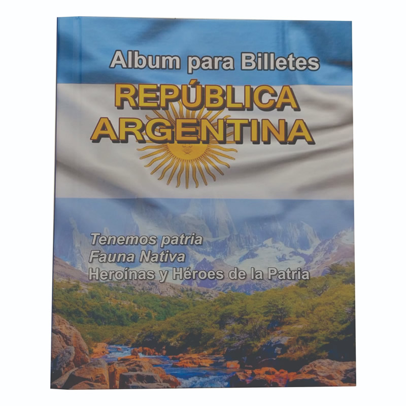 Álbum para cédulas Republica Argentina