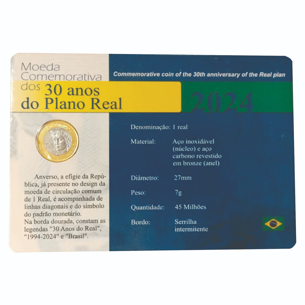 Blister com a moeda dos 60 anos Banco Central